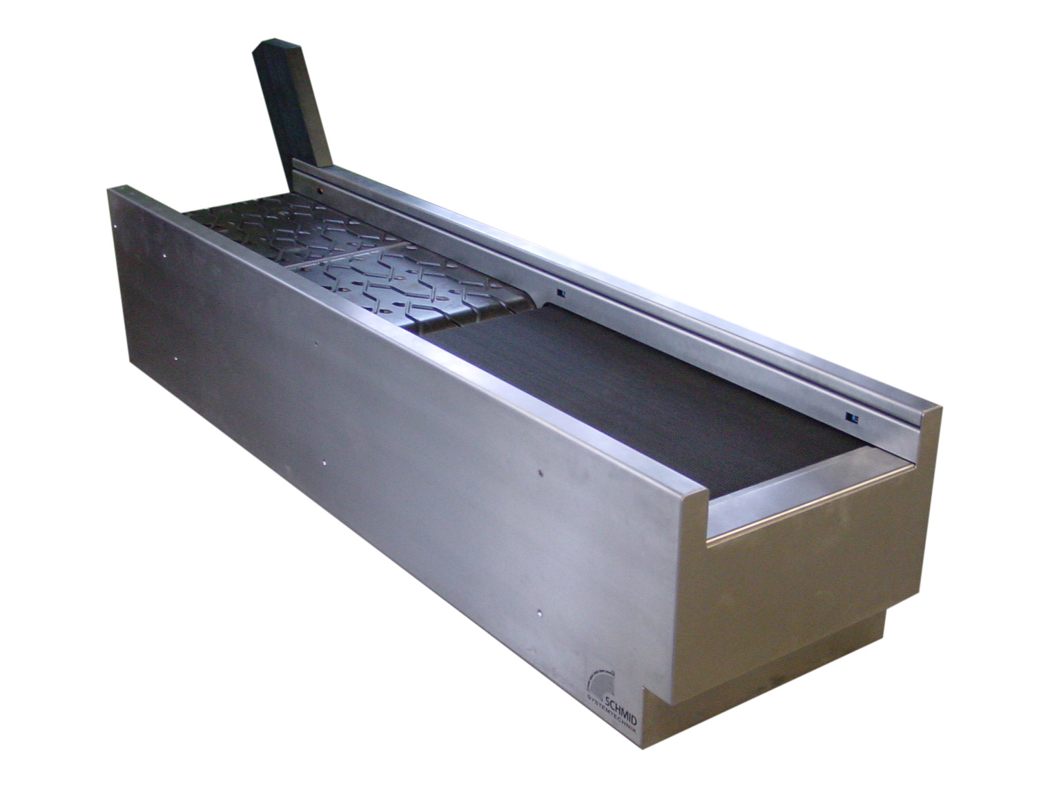 Two-stage check-in, drawn in